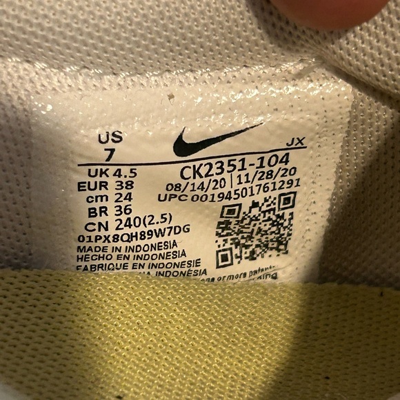 Nike Daybreak 'Pale Light Citron' Women's Waffle Sneaker CK2351-104 Size 7 - Picture 6 of 10